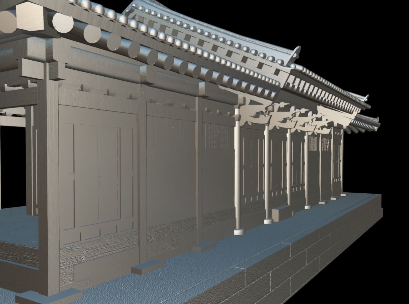Korean Traditional House - OnonHouse - OnOnSa Low-poly 3D model_14