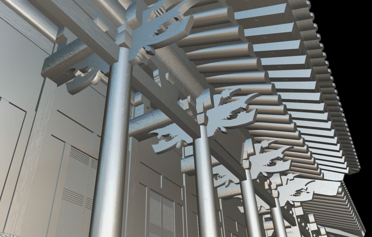 Korean Traditional House - OnonHouse - OnOnSa Low-poly 3D model_10