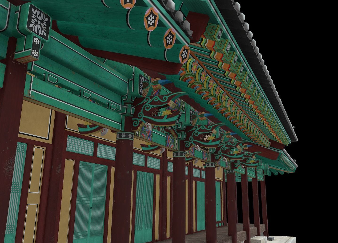 Korean Traditional House - OnonHouse - OnOnSa Low-poly 3D model_21