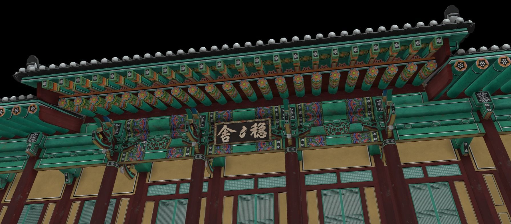 Korean Traditional House - OnonHouse - OnOnSa Low-poly 3D model_26