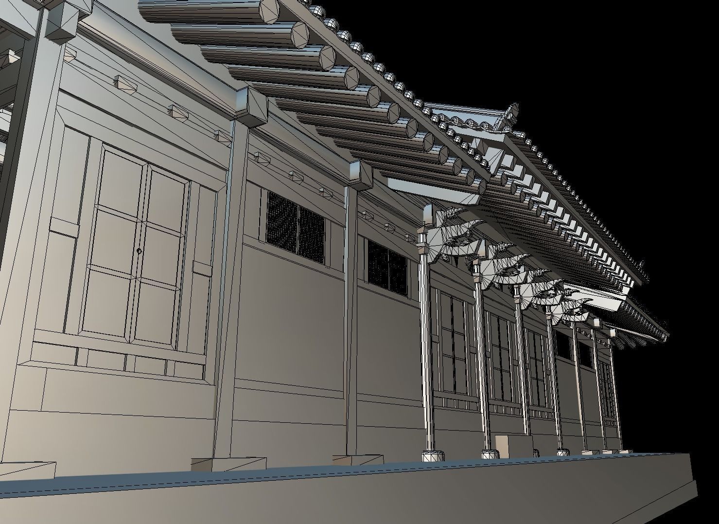 Korean Traditional House - OnonHouse - OnOnSa Low-poly 3D model_19