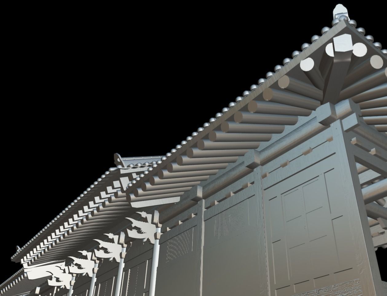 Korean Traditional House - OnonHouse - OnOnSa Low-poly 3D model_15