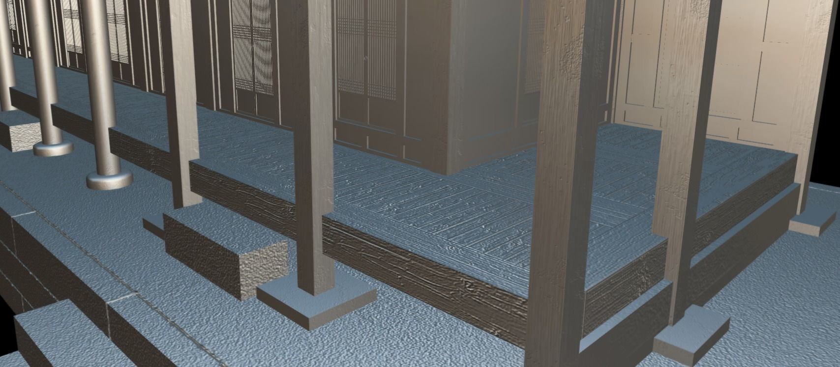 Korean Traditional House - OnonHouse - OnOnSa Low-poly 3D model_13