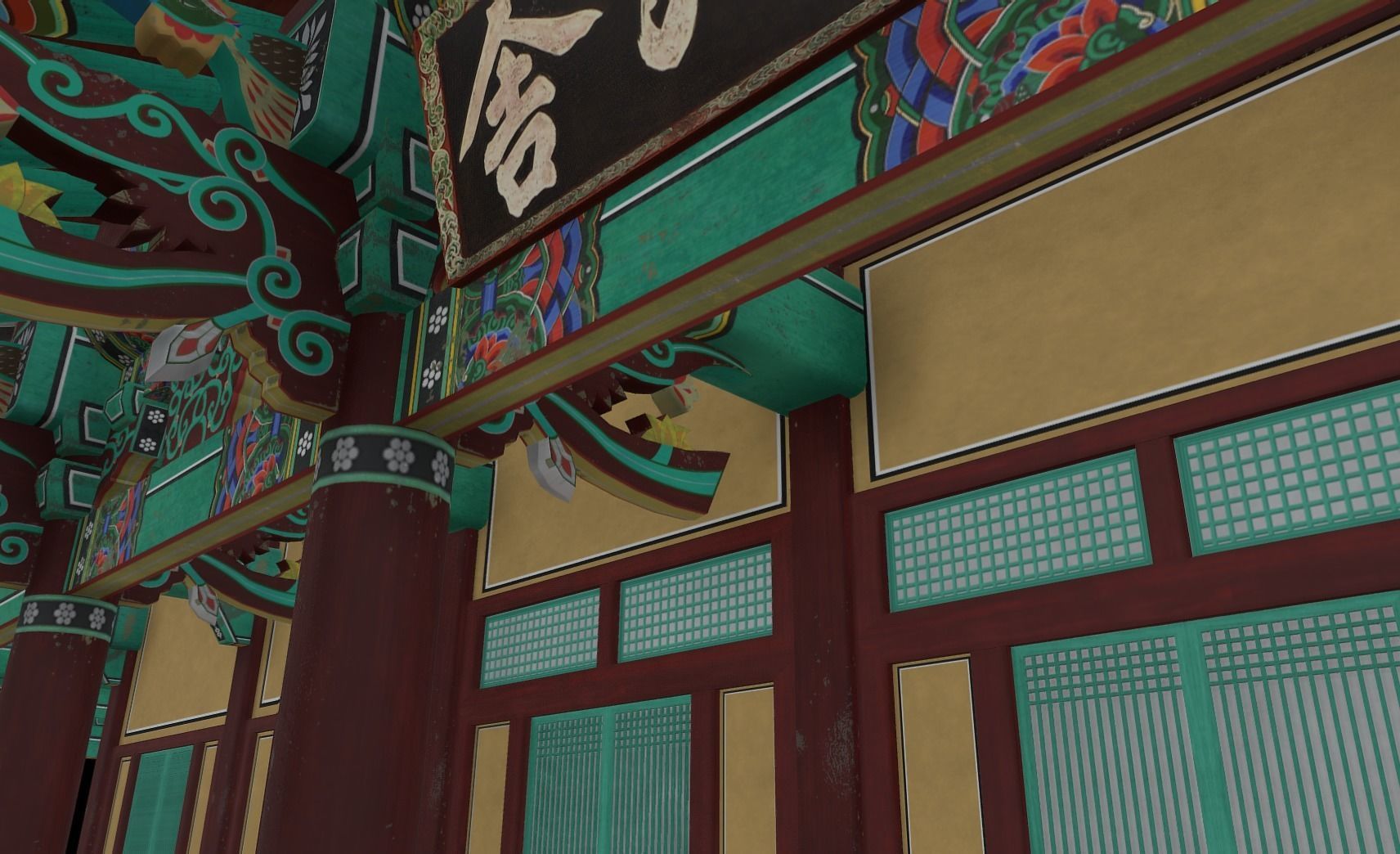 Korean Traditional House - OnonHouse - OnOnSa Low-poly 3D model_8