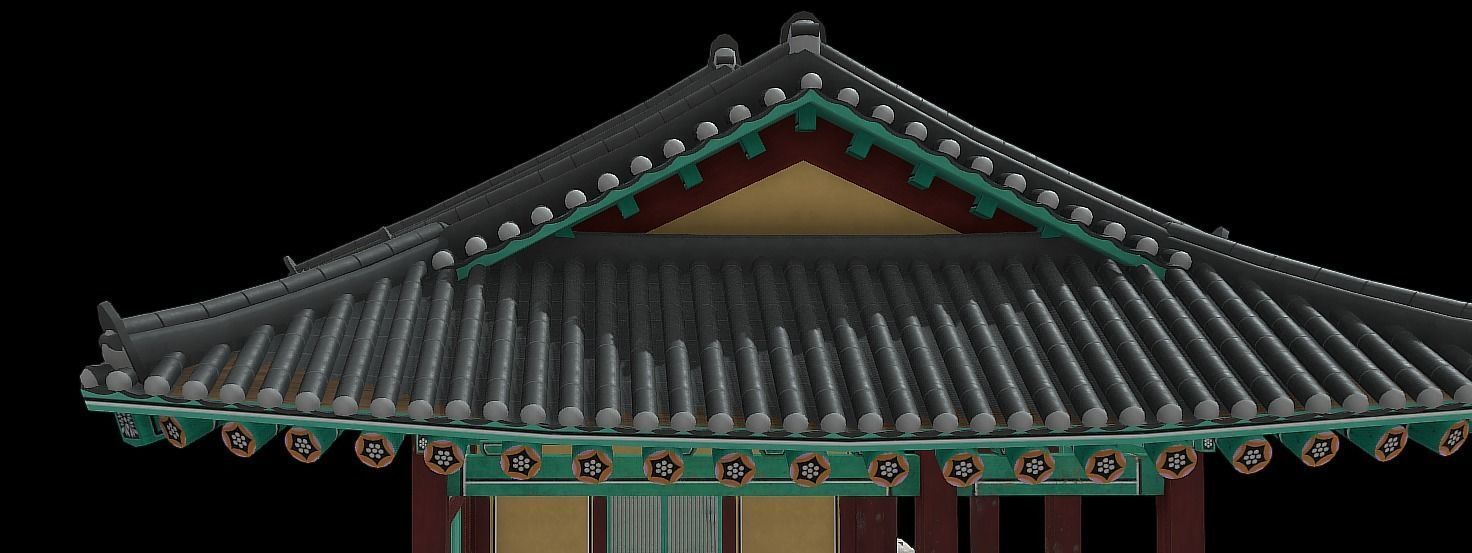 Korean Traditional House - OnonHouse - OnOnSa Low-poly 3D model_2