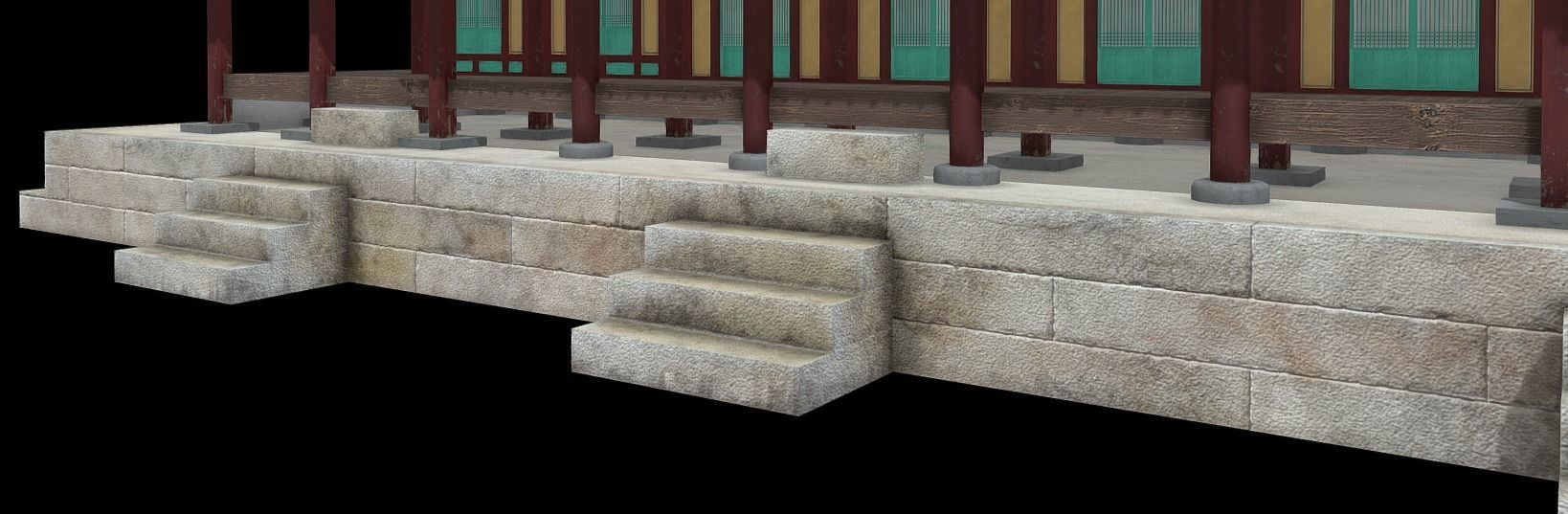 Korean Traditional House - OnonHouse - OnOnSa Low-poly 3D model_4