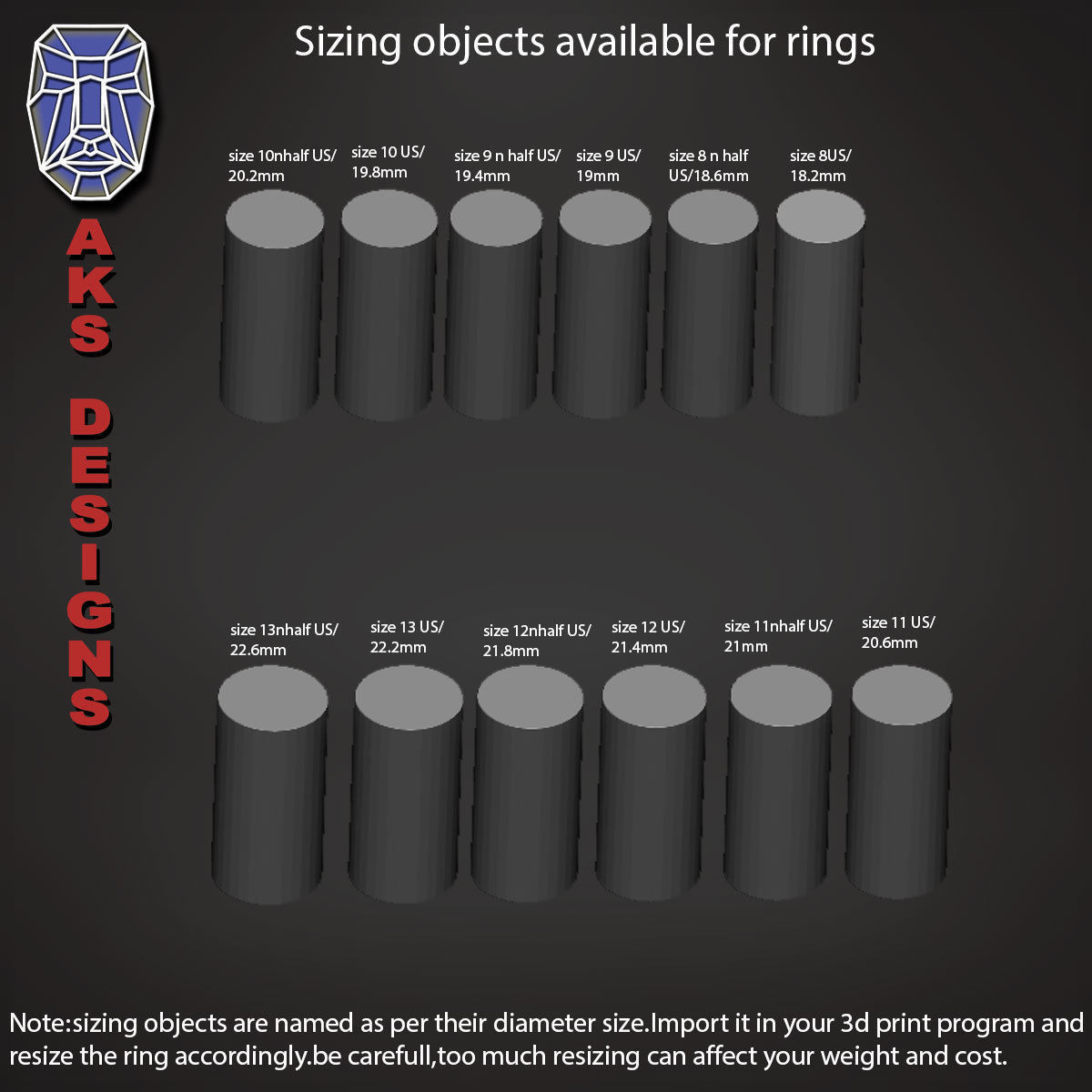 Ring animal jewelry lion v175 3D print model_8