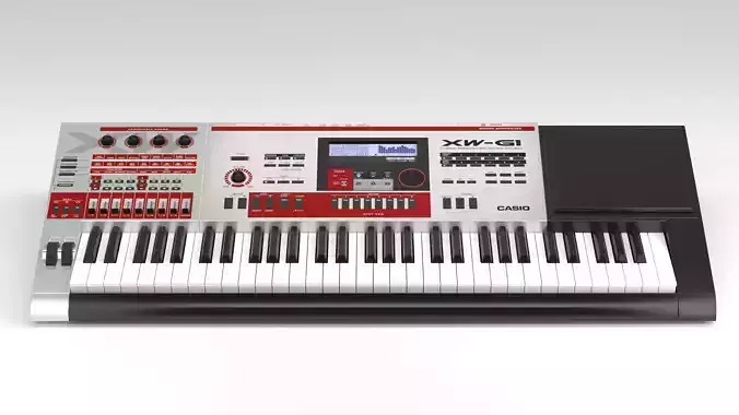 S00069 Electronic keyboard synthesizer XW-G1 Low-poly 3D model