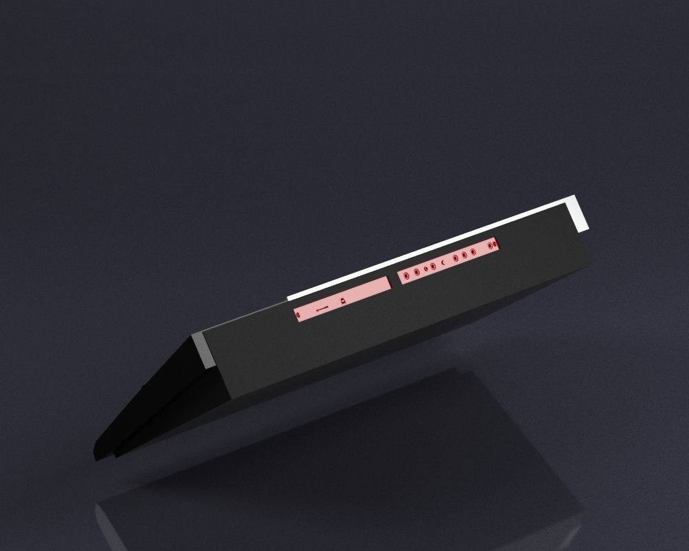 S00069 Electronic keyboard synthesizer XW-G1 Low-poly 3D model_8