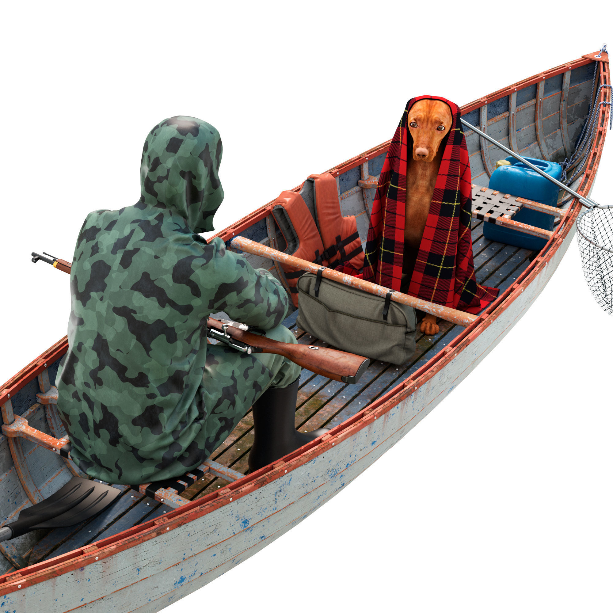 Goofy wheres the duck 3D model_2