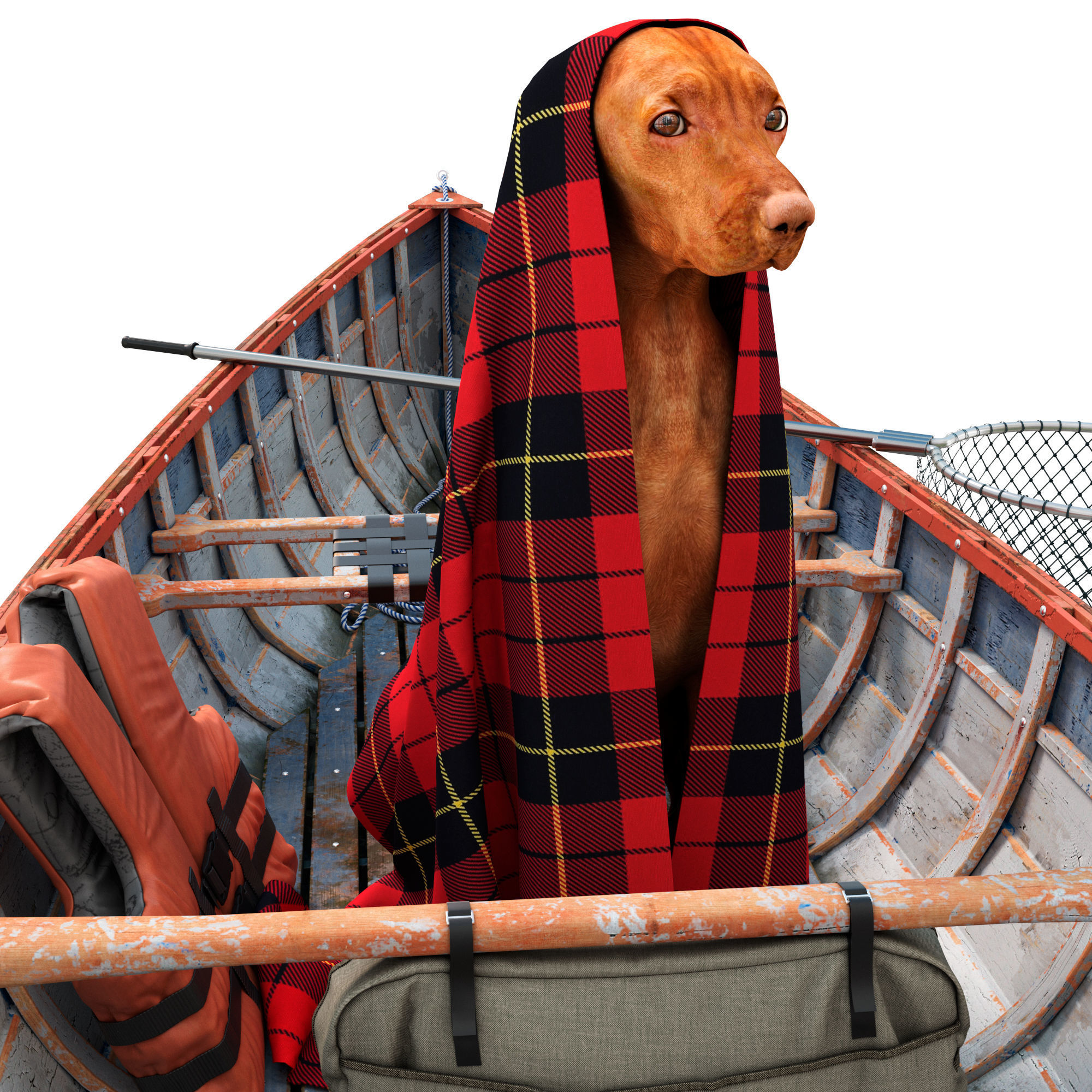 Goofy wheres the duck 3D model_4