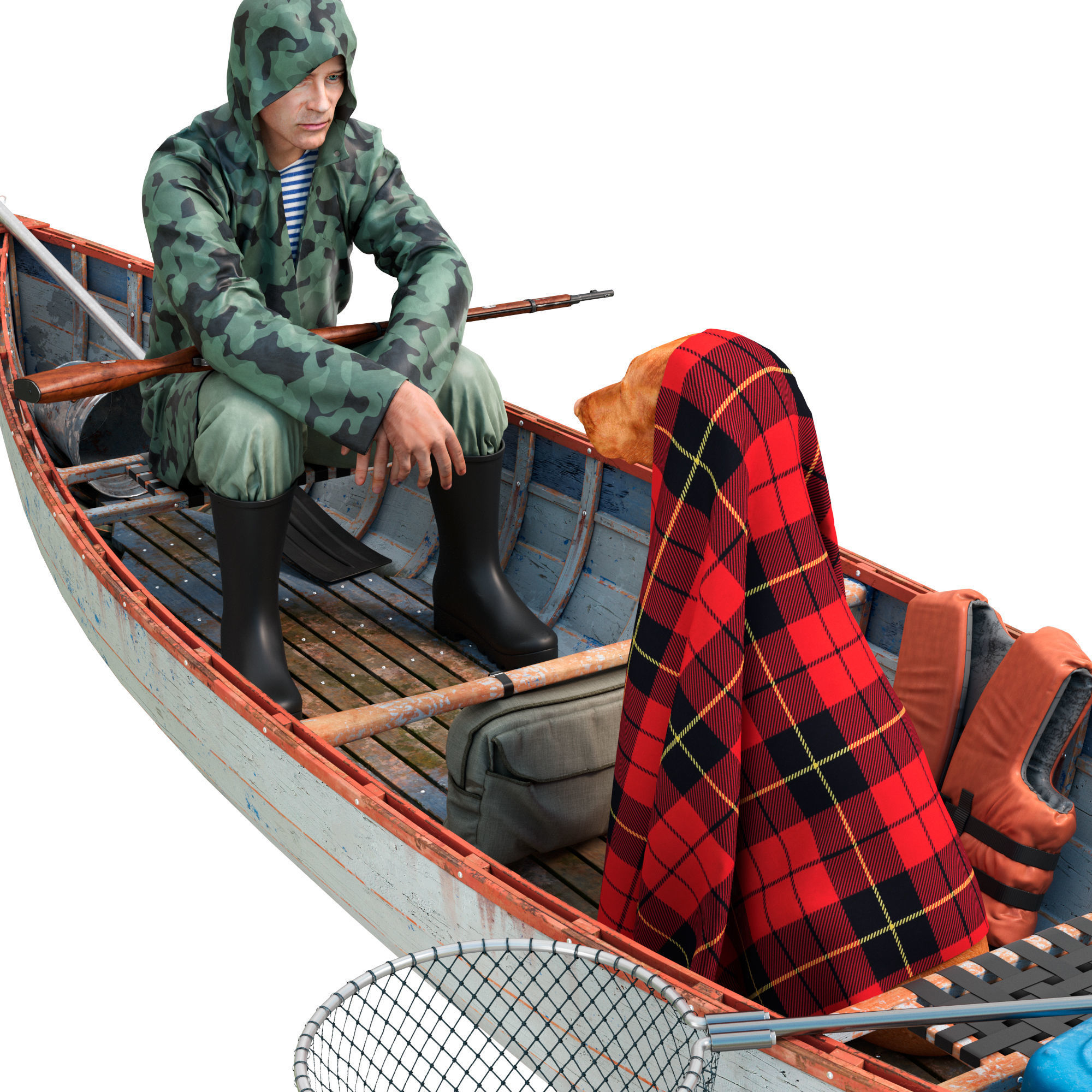 Goofy wheres the duck 3D model_3