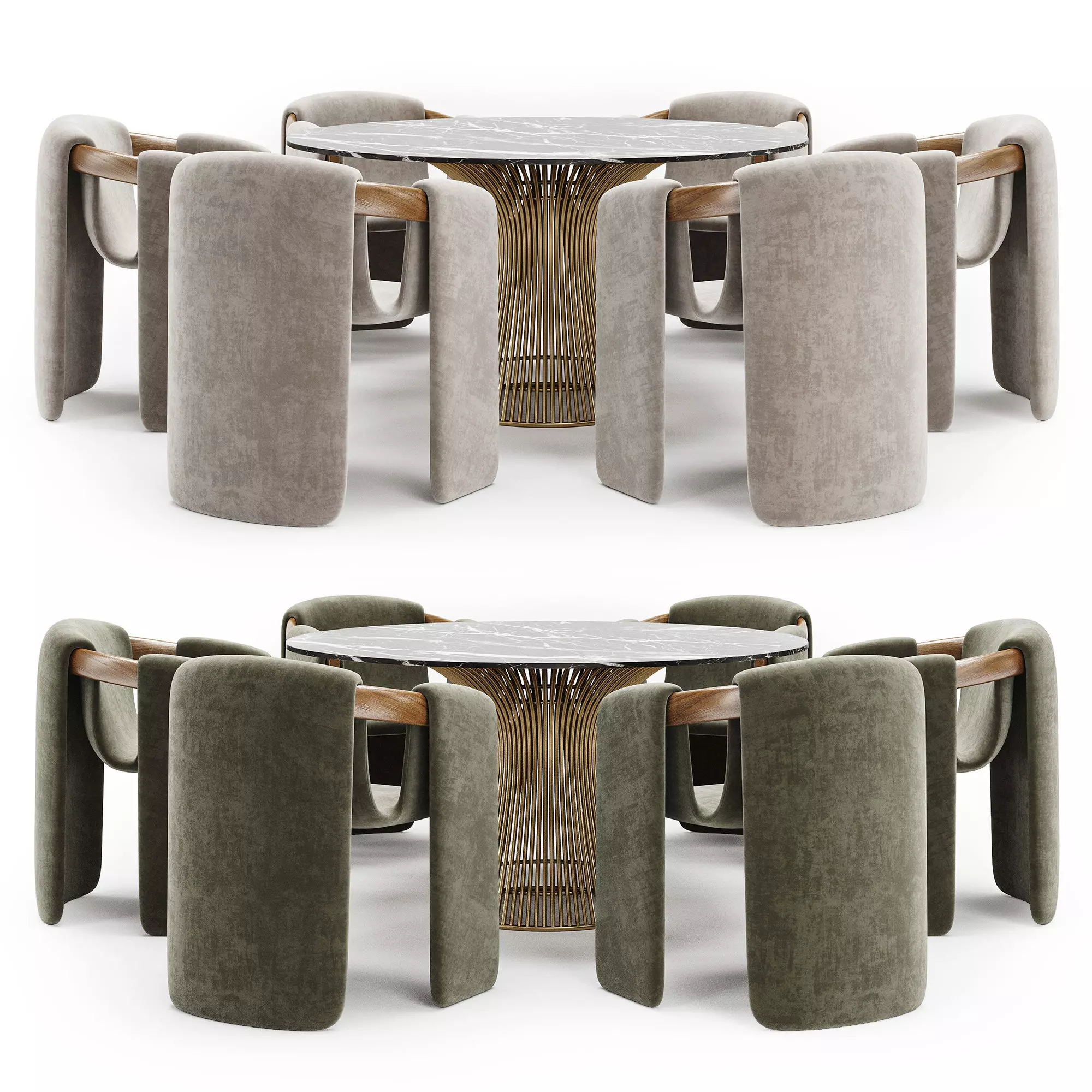 dining set 136 3D model