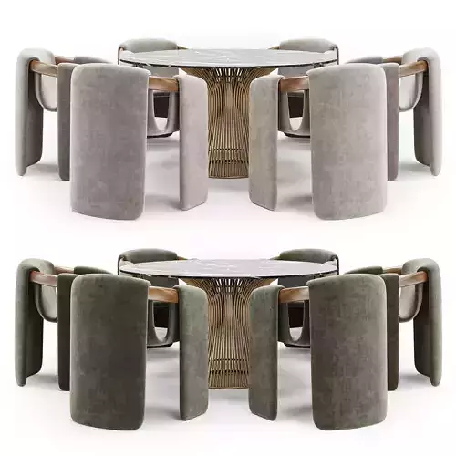 dining set 136 3D model