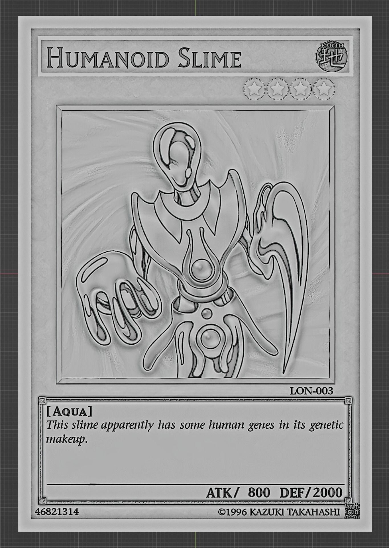 HUMANOID SLIME - YU-GI-OH Free 3D print model_3