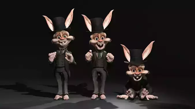 Rabbit  High quality character full Rigged and Animated 
