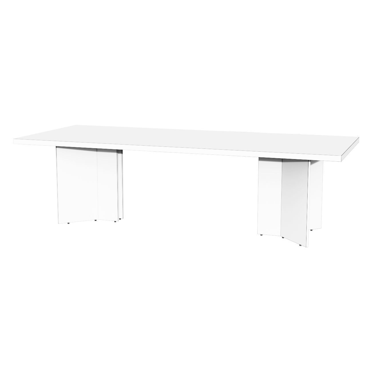 MARIANA WHITEWASH TEAK TABLE 3D model_1