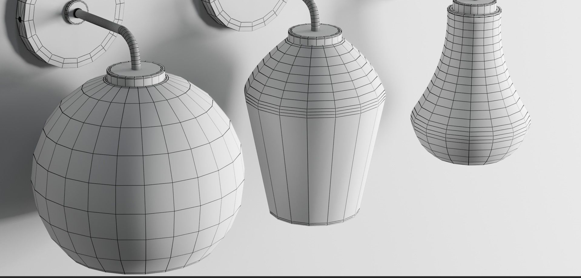 arren wall scene Low-poly 3D model_11