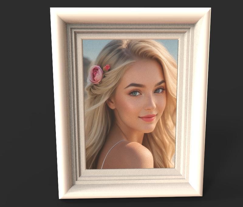 The Photo Frame Low-poly 3D model_2