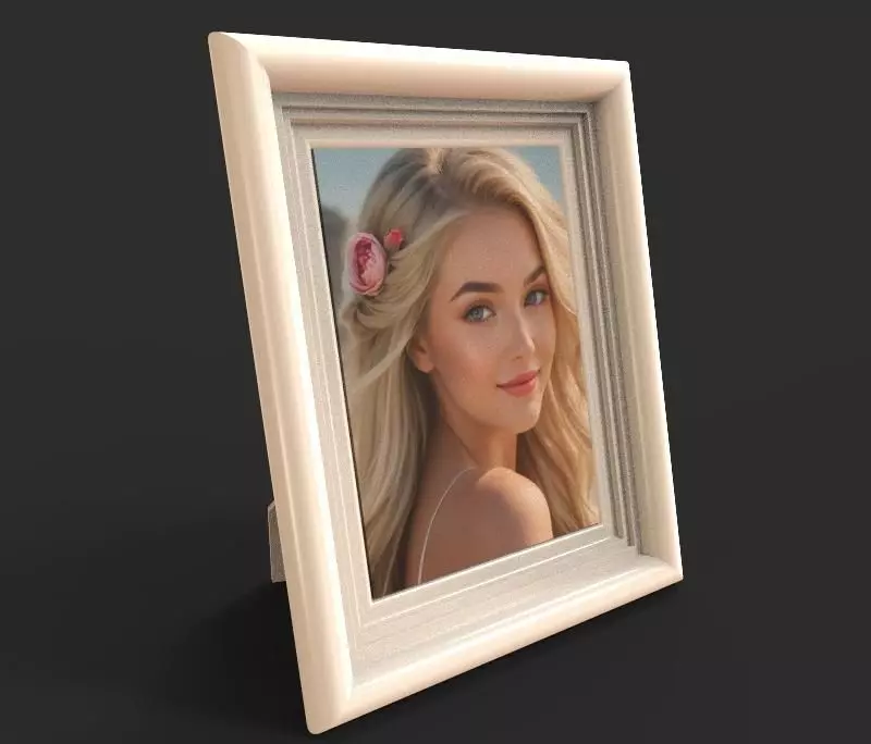 The Photo Frame Low-poly 3D model_0