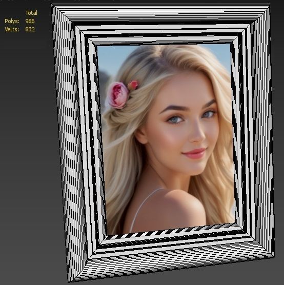 The Photo Frame Low-poly 3D model_6