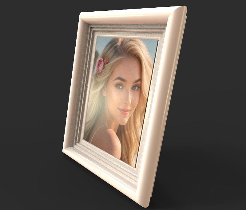 The Photo Frame Low-poly 3D model_4