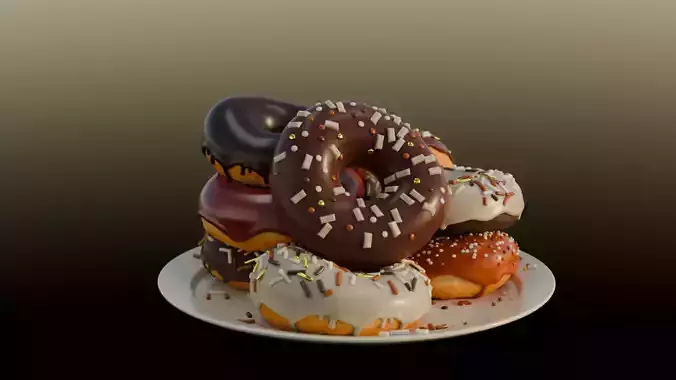 Donut with sprinkles