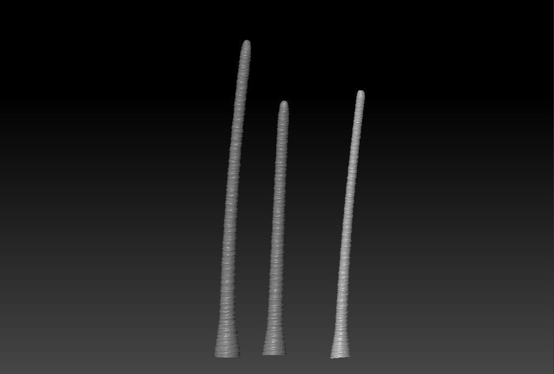 Coconut palm trees for 3D print 3D print model_3