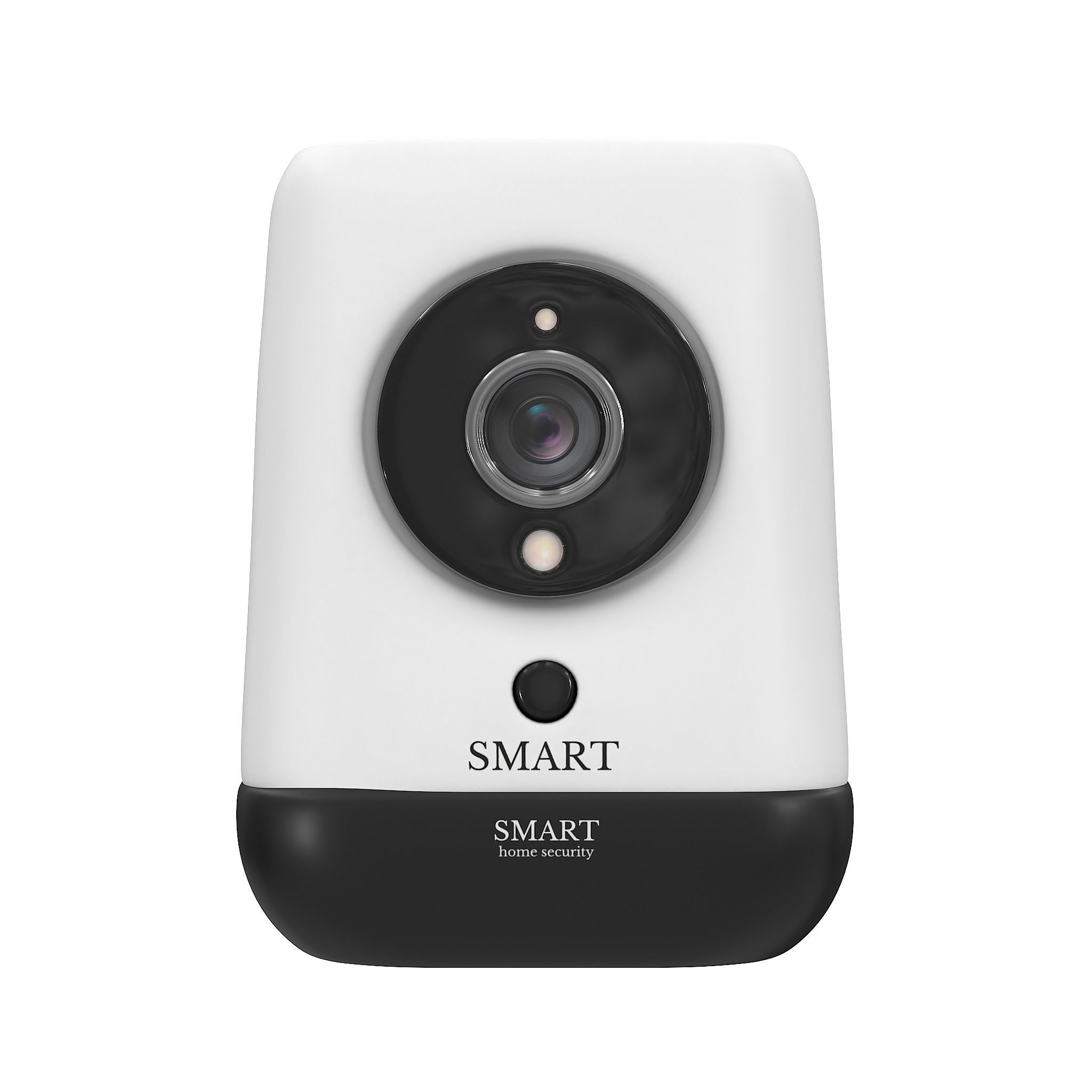 Wireless Webcam white 01 Low-poly 3D model_1