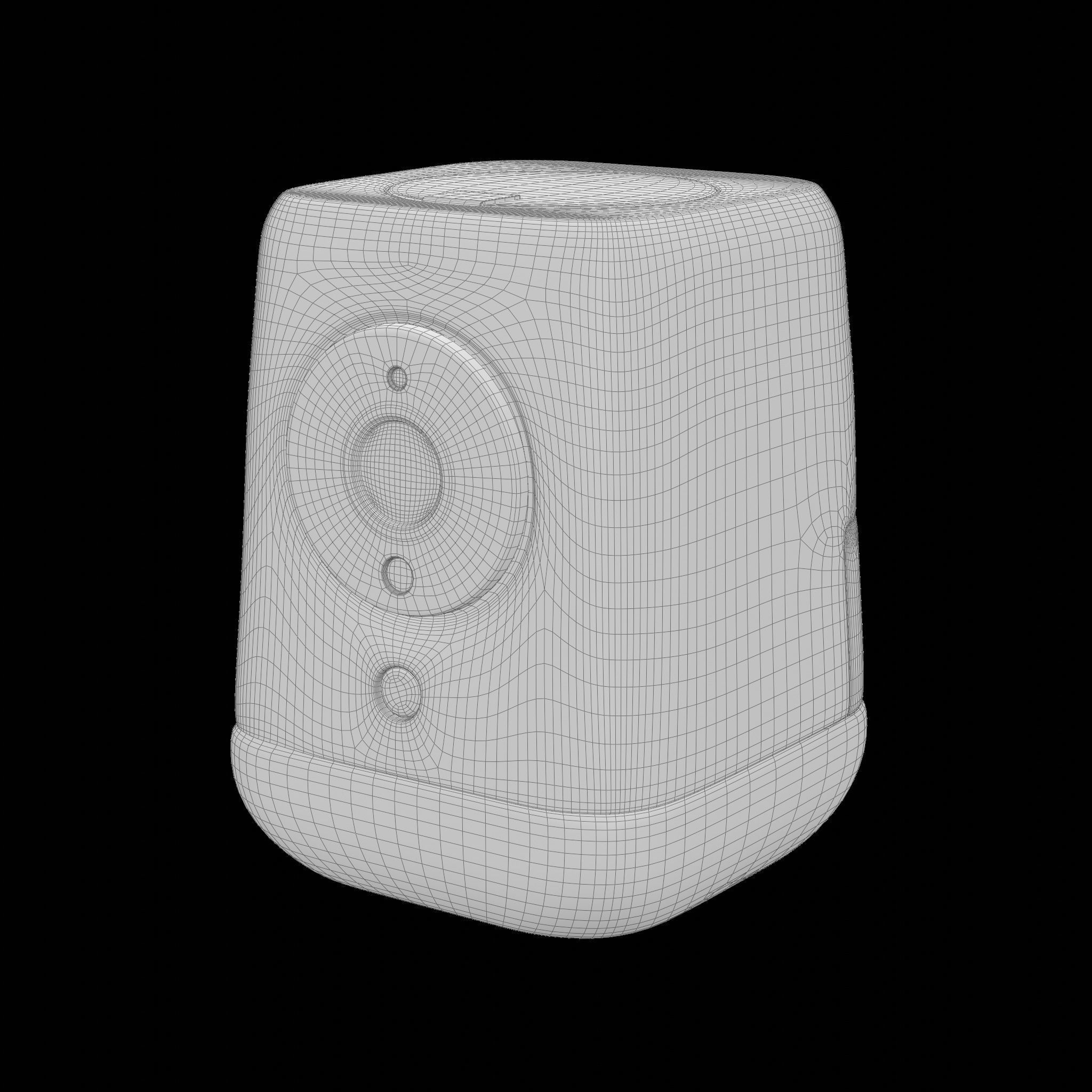 Wireless Webcam white 01 Low-poly 3D model_5