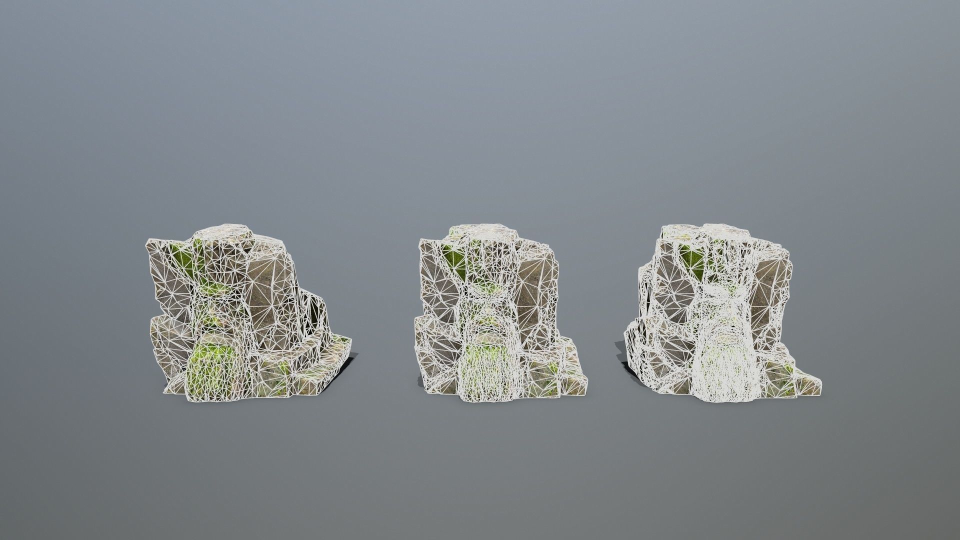 Mountain Face Low-poly 3D model_13