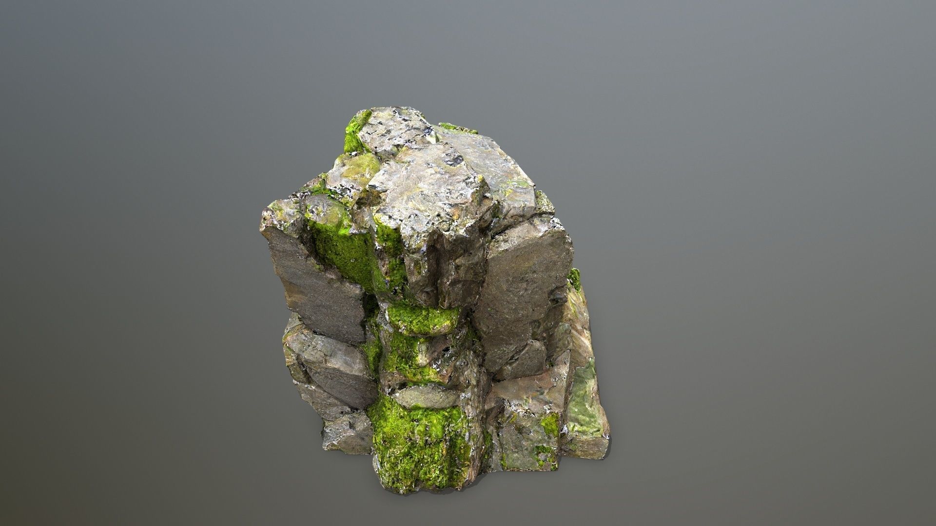 Mountain Face Low-poly 3D model_11