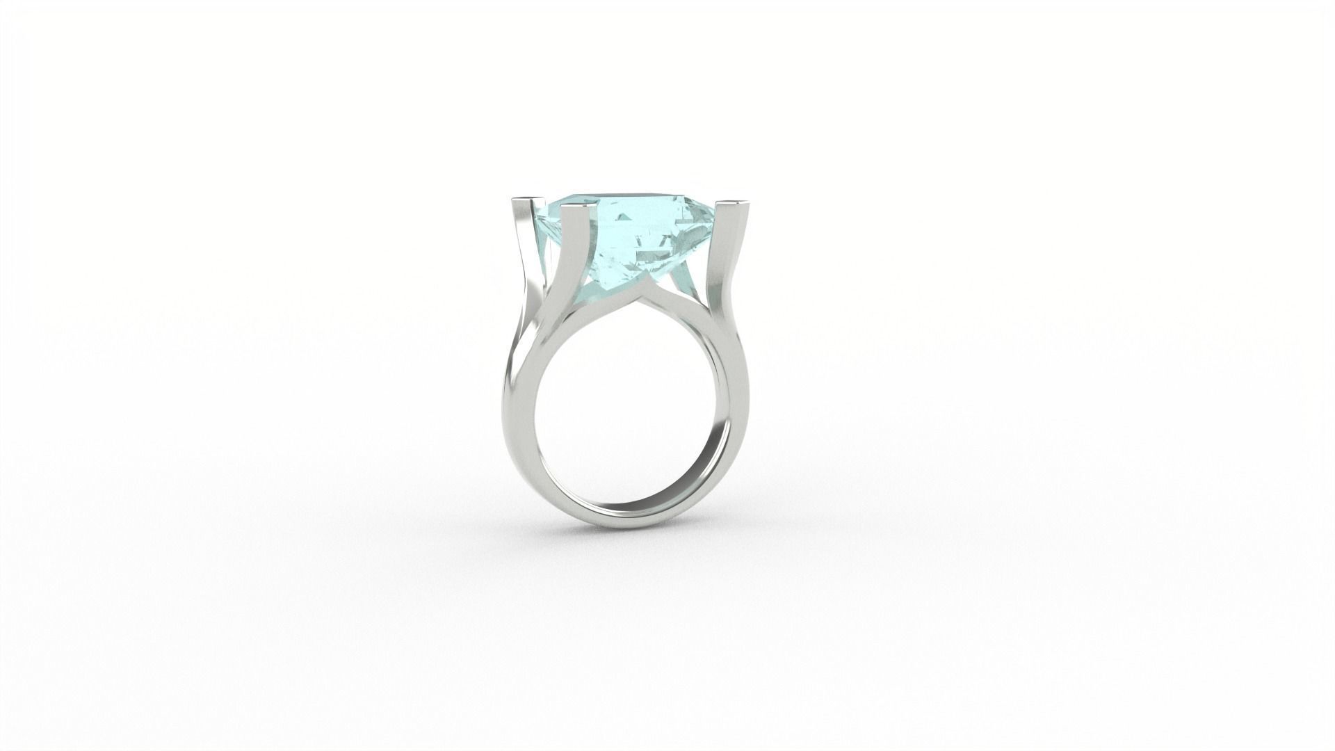 Gemstone Ring Goldsmiths 3D print model_1