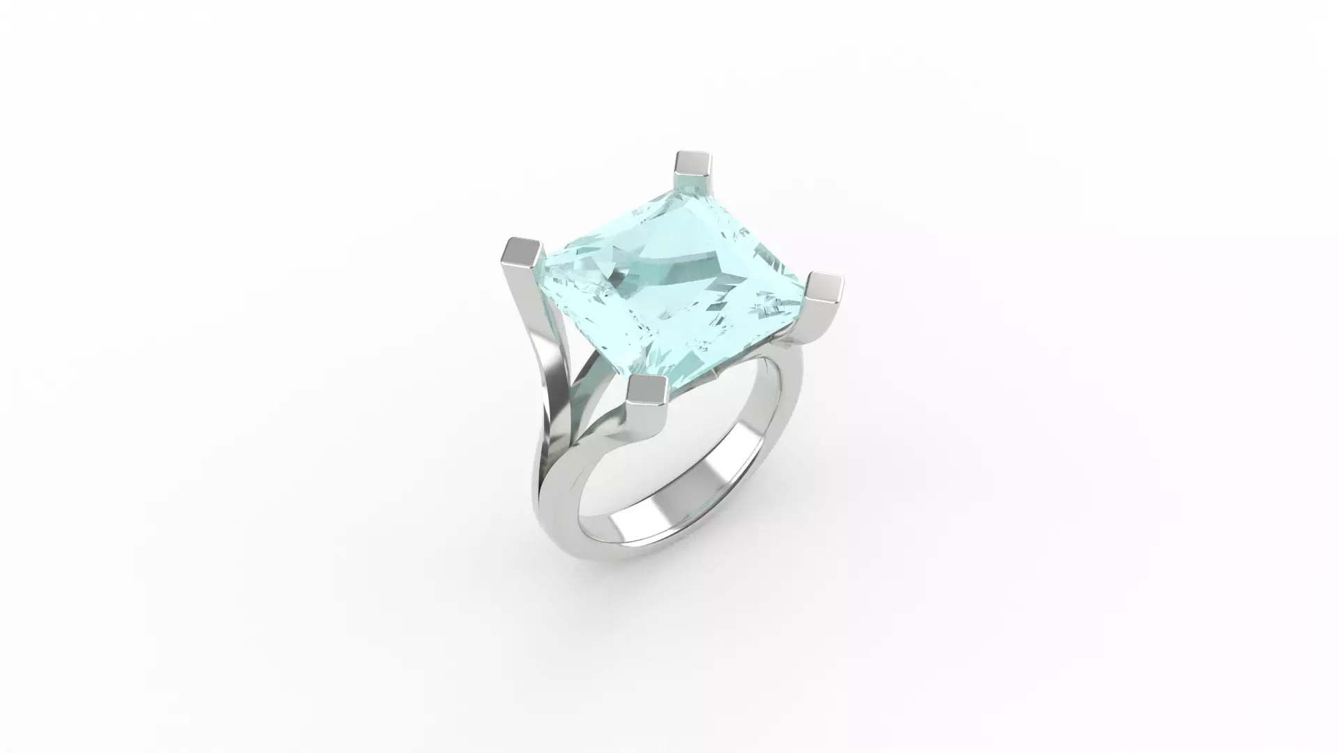 Gemstone Ring Goldsmiths 3D print model_0