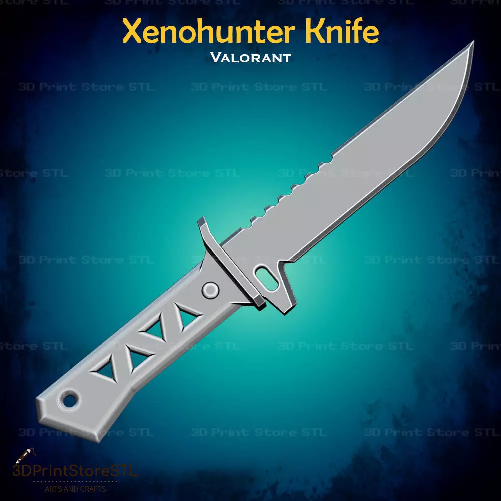 Xenohunter Knife Cosplay Valorant - STL File 3D print model