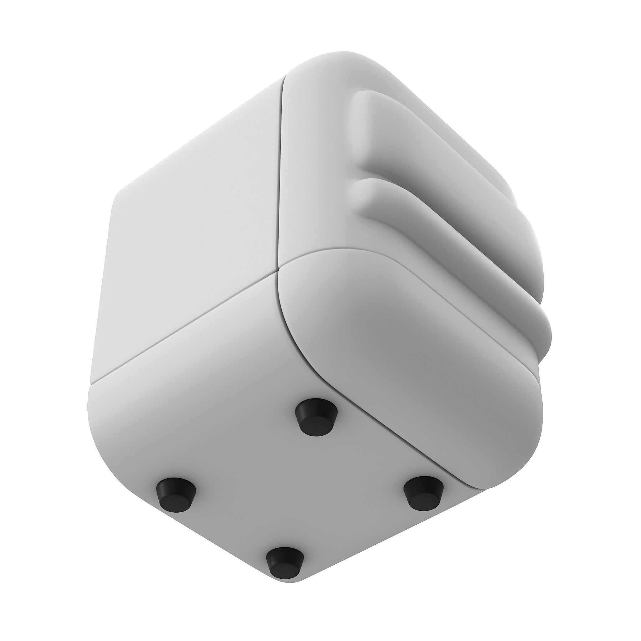 Wireless Webcam white 02 Low-poly 3D model_3