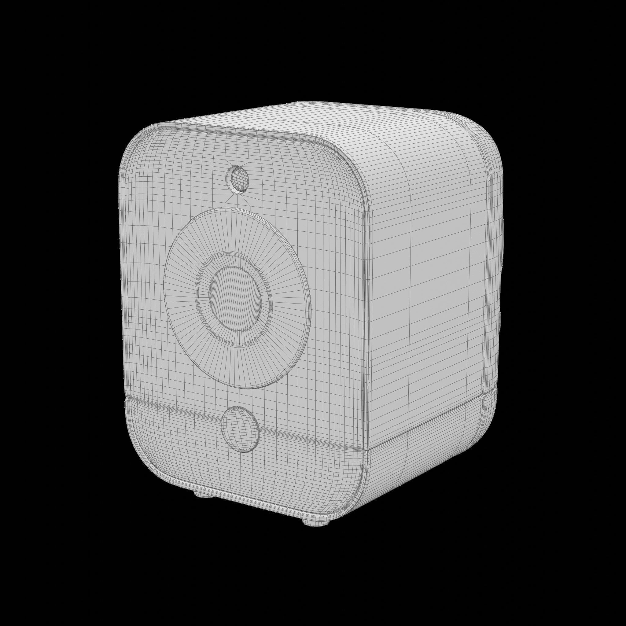 Wireless Webcam white 02 Low-poly 3D model_5