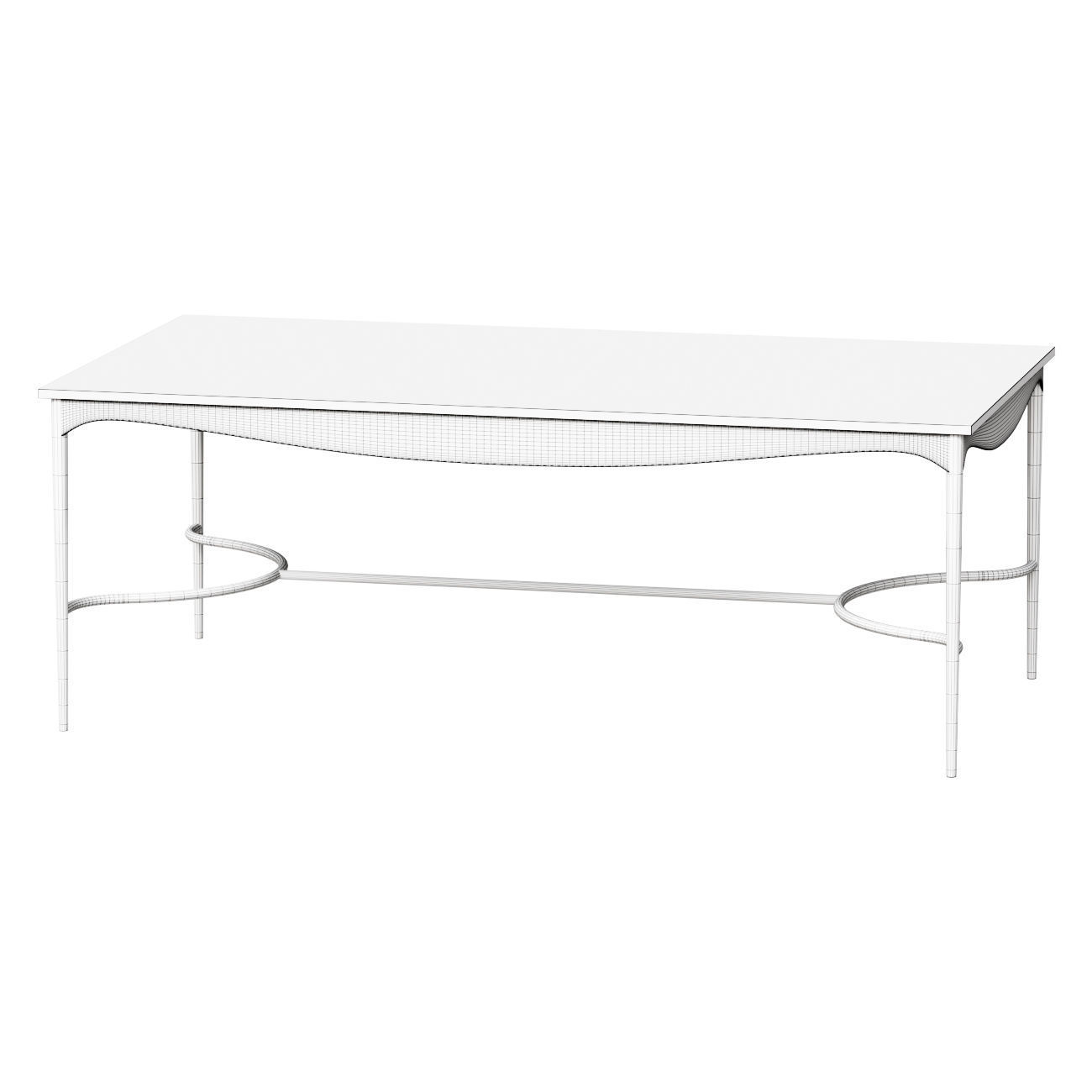 ROUMARE GREEN MARBLE DINING TABLE 3D model_1