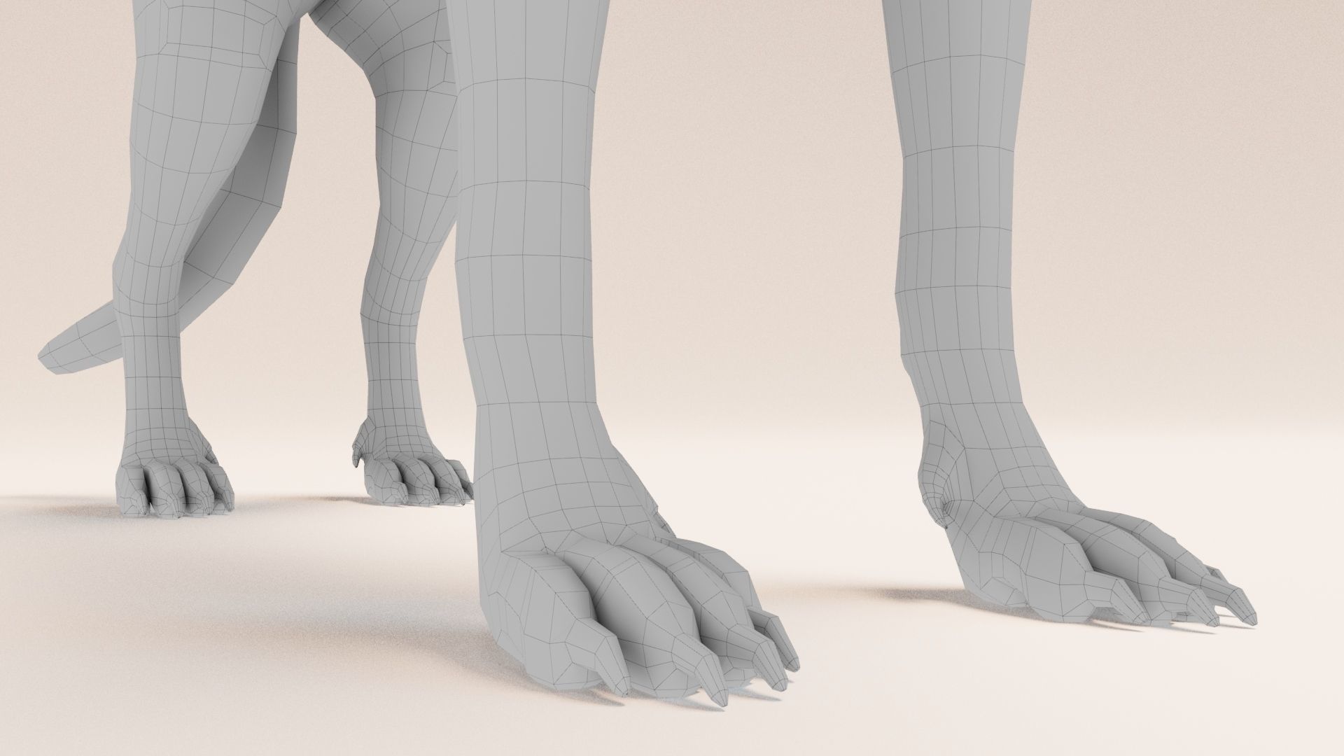 German Shepherd   Dynamics   Rigged   Animated 3D model_12