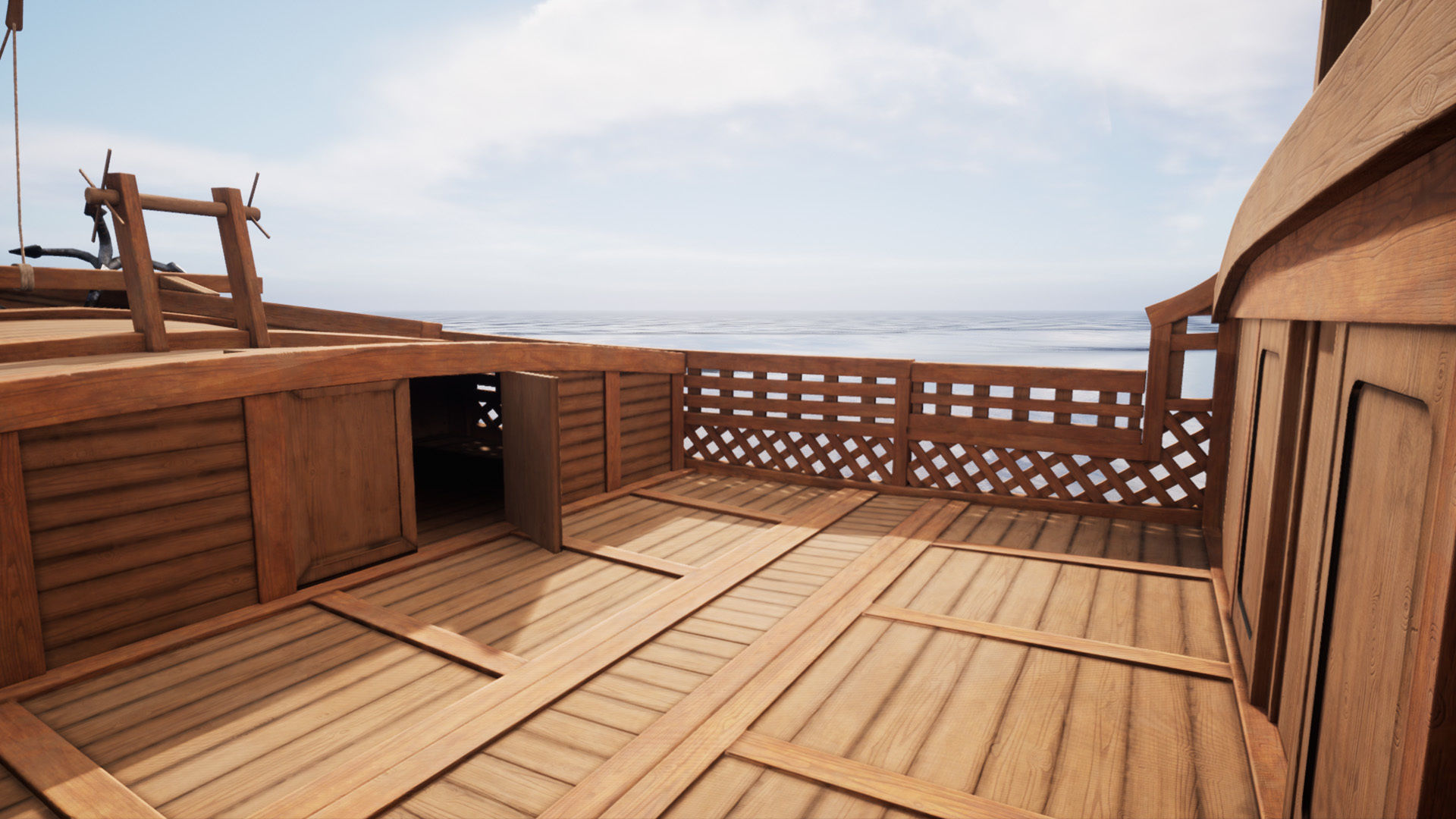 Higaki Kaisen Japanese Ship Low-poly 3D model_20