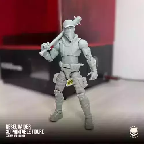 Rebel Raider  Donman art Original 3D full action figure