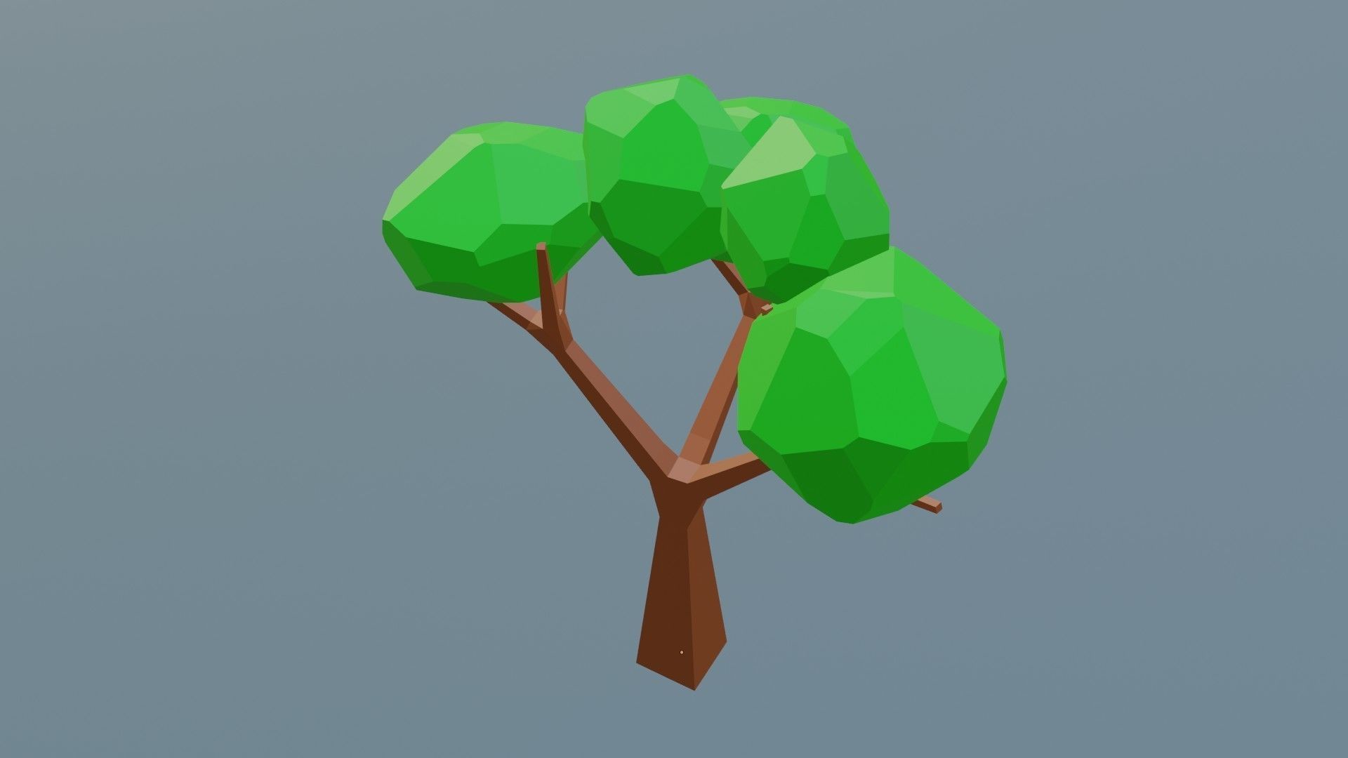 low poly tree 3D model_6