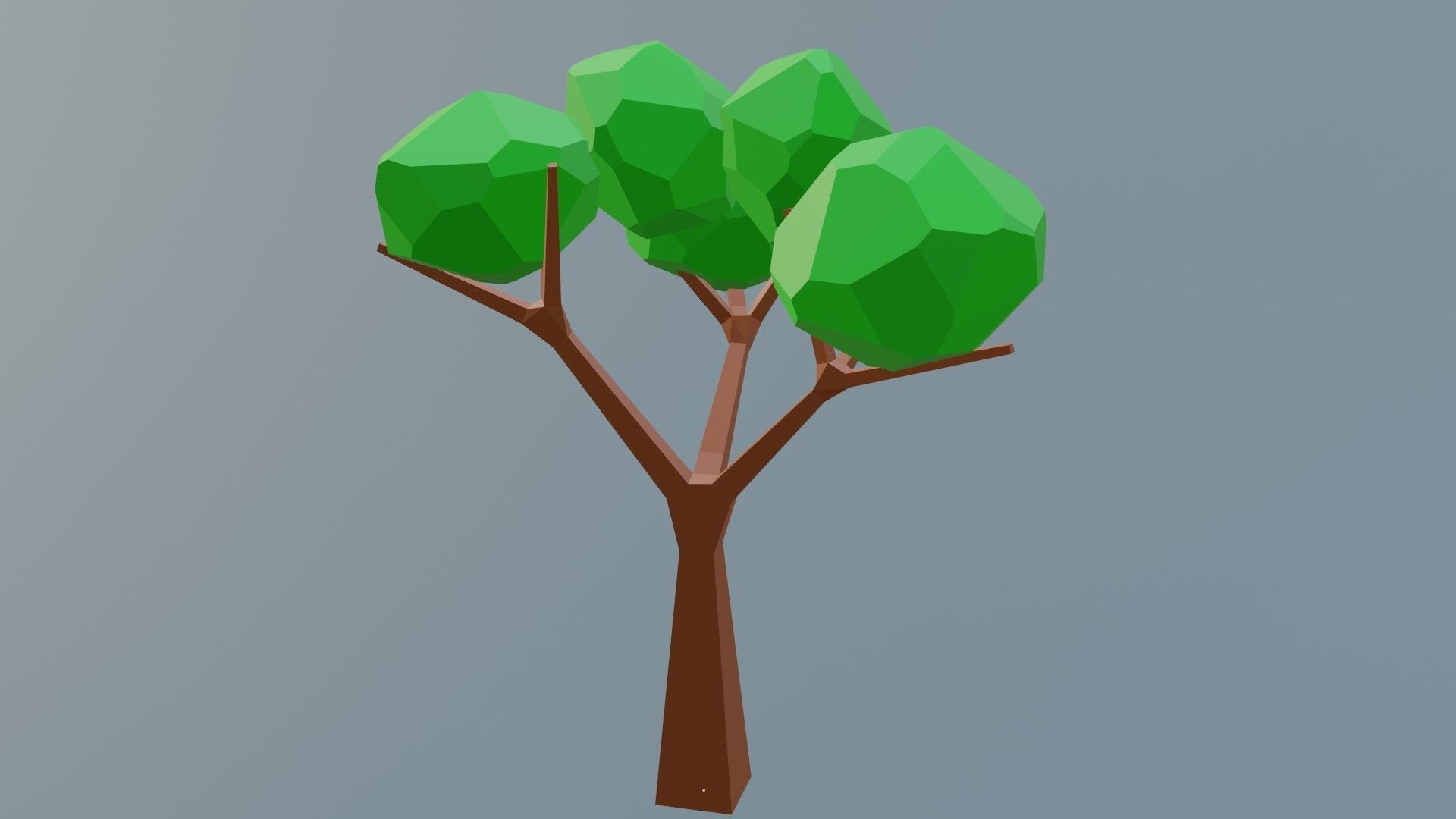 low poly tree 3D model_5