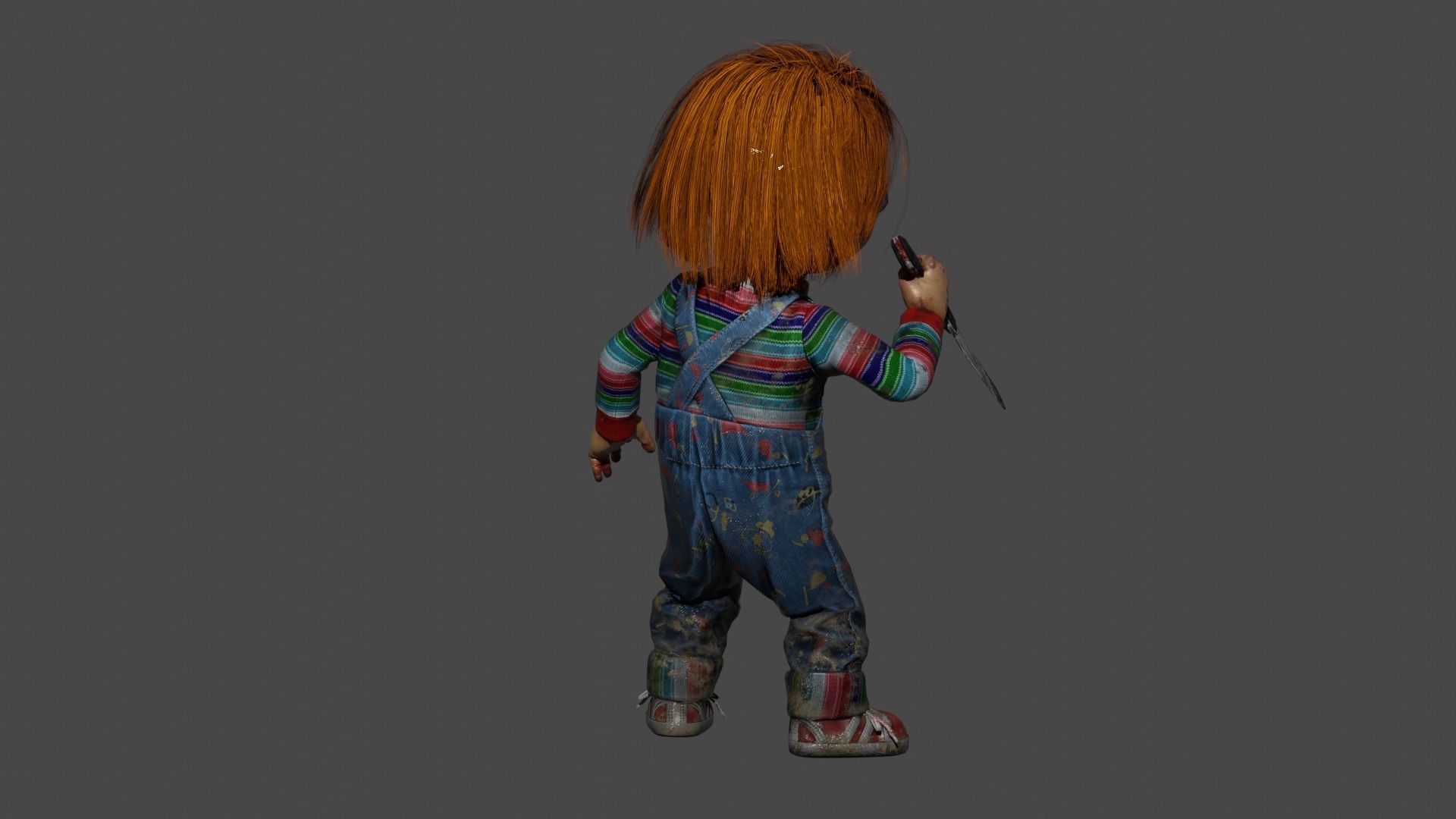 Chucky Low-poly 3D model_6