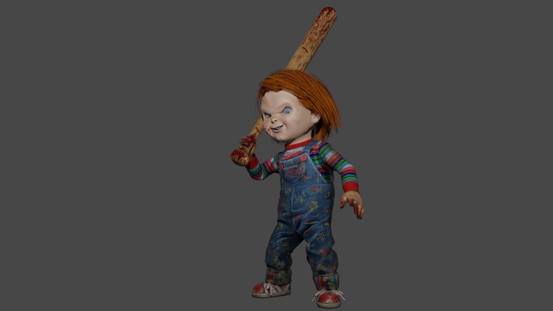 Chucky Low-poly 3D model_1