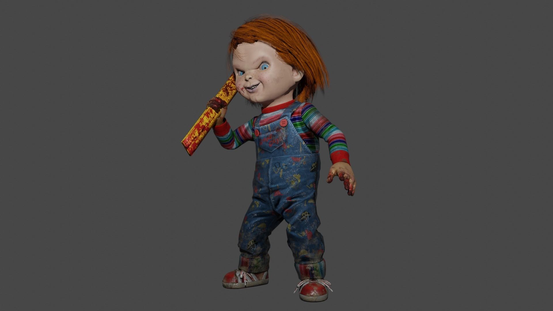 Chucky Low-poly 3D model_3