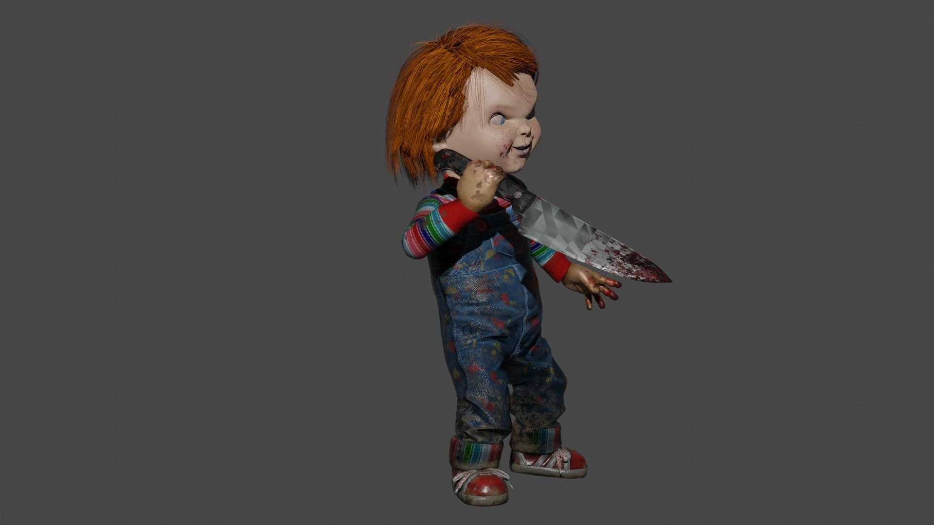Chucky Low-poly 3D model_5