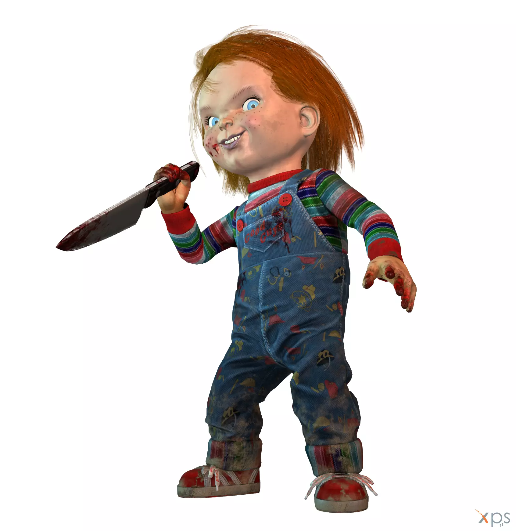 Chucky Low-poly 3D model_0