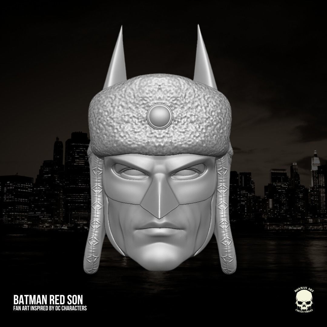 Batman red Son fan art 3D printable File For Action Figures  3D print model_19