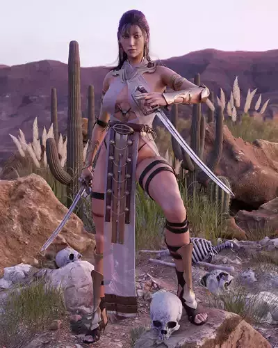 Blade Dancer Assassin Character 3D model